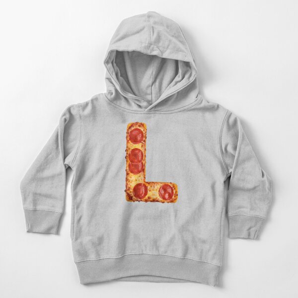 PIZZA LETTER L Toddler Pullover Hoodie