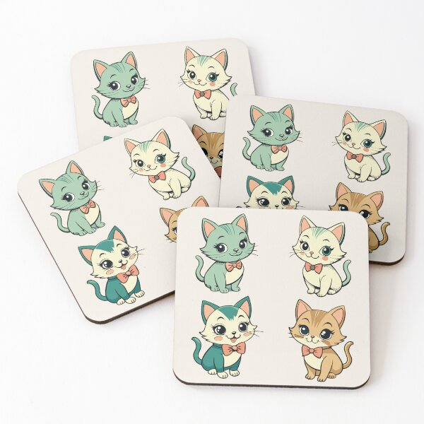 Item preview, cute kittens wearing bows set designed and sold by rlav123.