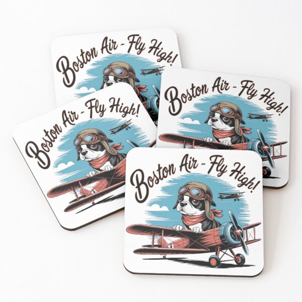 Item preview, Boston Terrier Pilot in Vintage Plane Cockpit designed and sold by Petpixy.