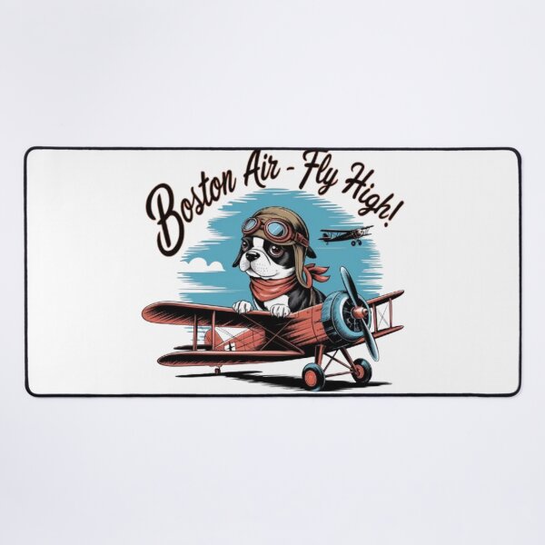 Item preview, Boston Terrier Pilot in Vintage Plane Cockpit designed and sold by Petpixy.