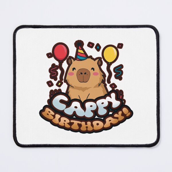 Item preview, Cappy Birthday! Capybara Cappy Birthday Cute Party Animal designed and sold by SleekVisuals.