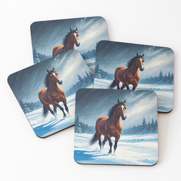 Item preview, Horse In Winter Snow designed and sold by Paw's Arts.