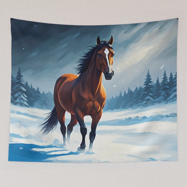 Item preview, Horse In Winter Snow designed and sold by Paw's Arts.