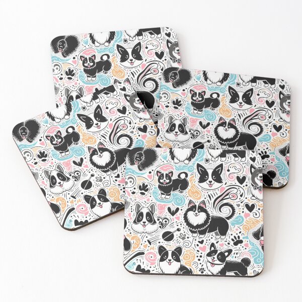 Item preview,  Colorful Dogg  Illustration puppies  Pattern  designed and sold by Yas_oma.