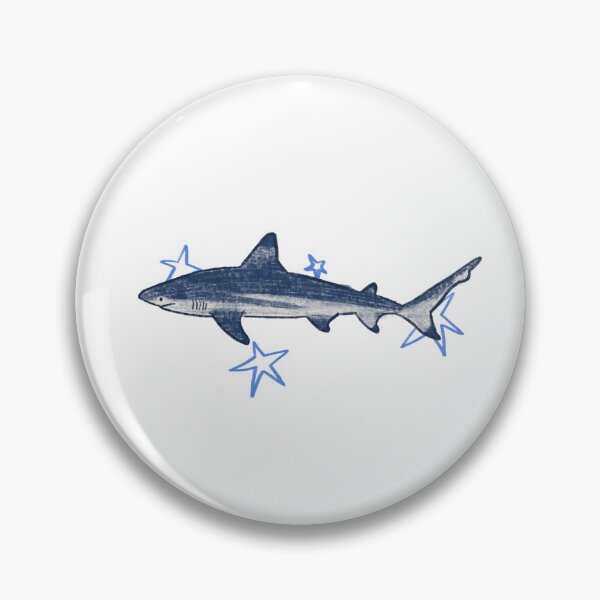 Item preview, black tip reef shark swimming with stars designed and sold by Roobix-Art.