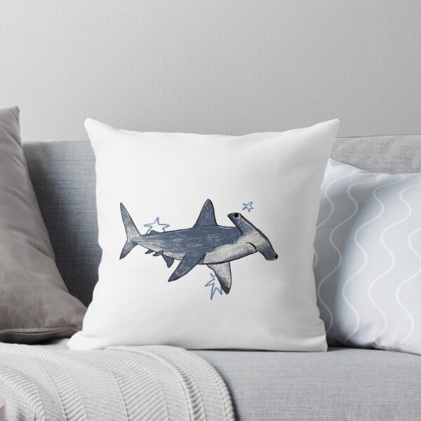 Item preview, Hammerhead shark swimming with stars designed and sold by Roobix-Art.