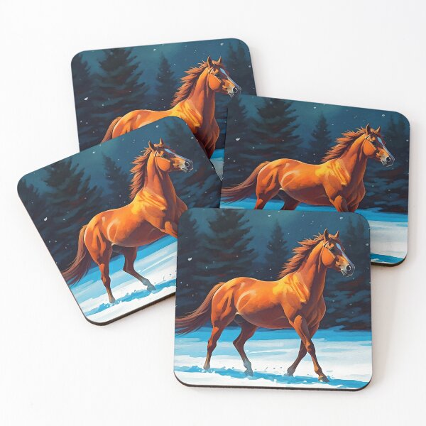 Item preview, Winter Red Horse designed and sold by Paw's Arts.