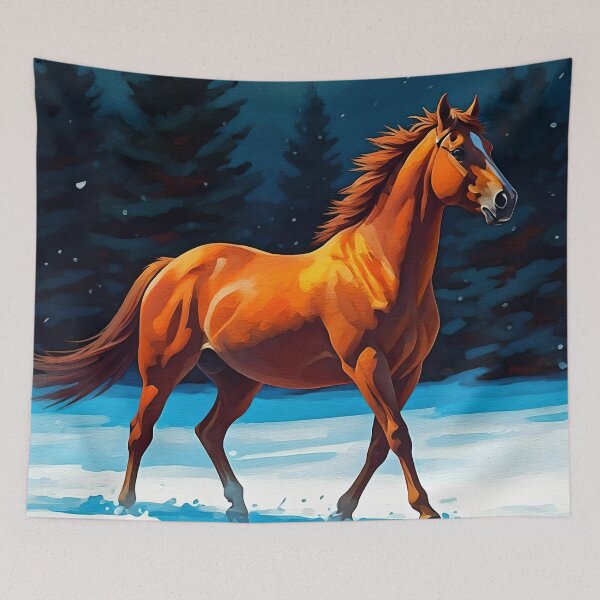 Item preview, Winter Red Horse designed and sold by Paw's Arts.