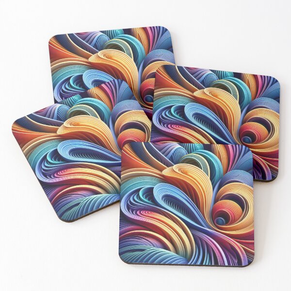 Item preview, vibrant digital art swirling patterns 3d illusion designed and sold by Yas_oma.