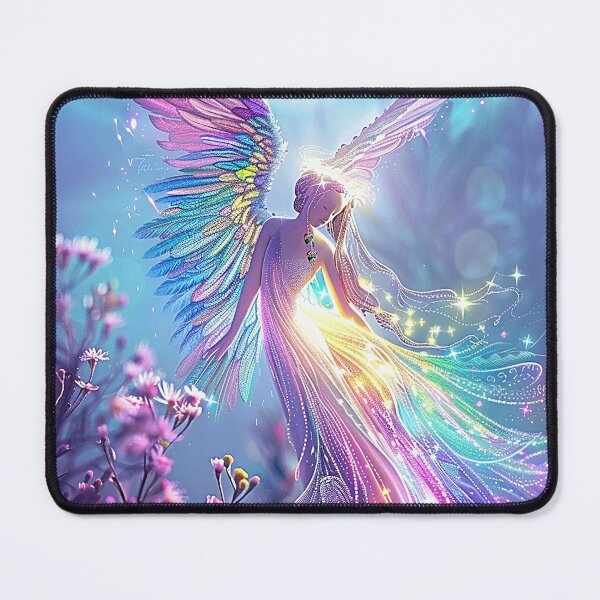 Item preview, Lavender Echinacea Angel designed and sold by Tees-and-Trends.