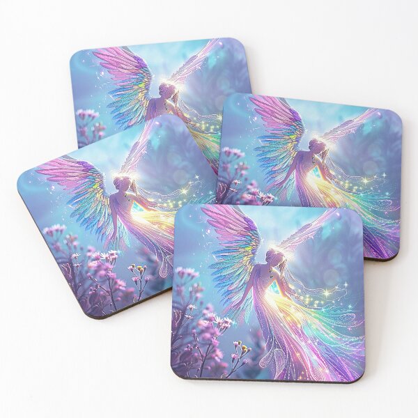 Item preview, Lavender Echinacea Angel designed and sold by Tees-and-Trends.