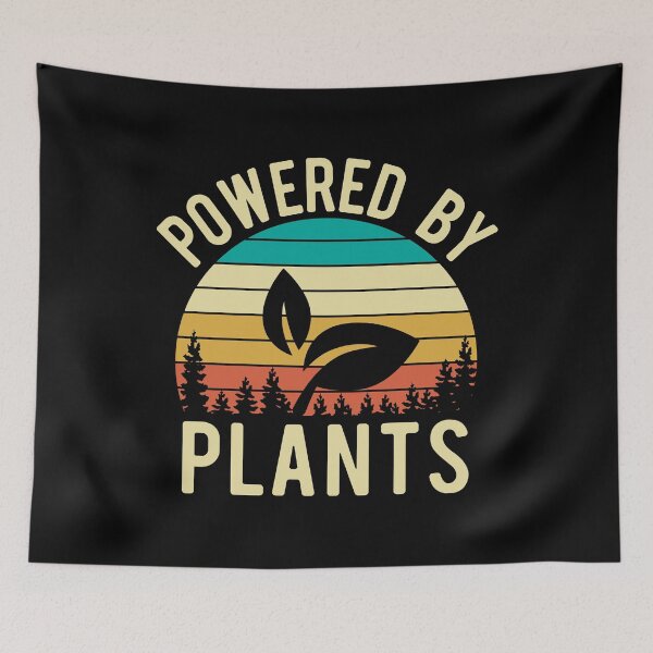 Item preview, Powered by Plants designed and sold by ColorFlowArt.