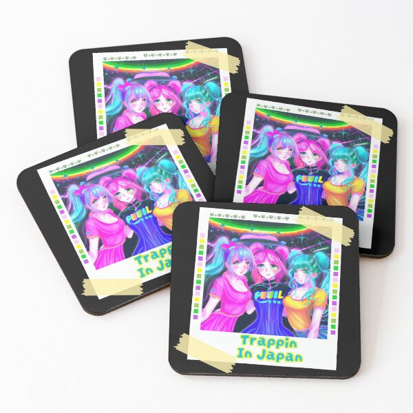 Item preview, Trappin In Japan Drift Phonk Experimental Bass Girls designed and sold by LivingRoomZoo.