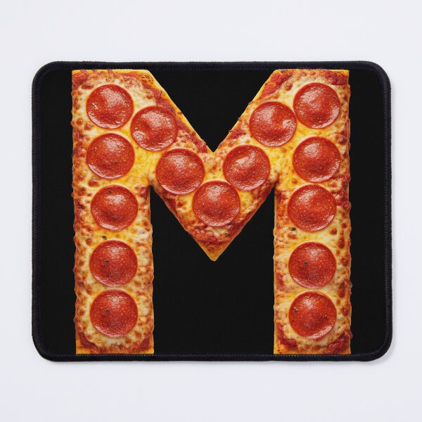 PIZZA LETTER M Mouse Pad