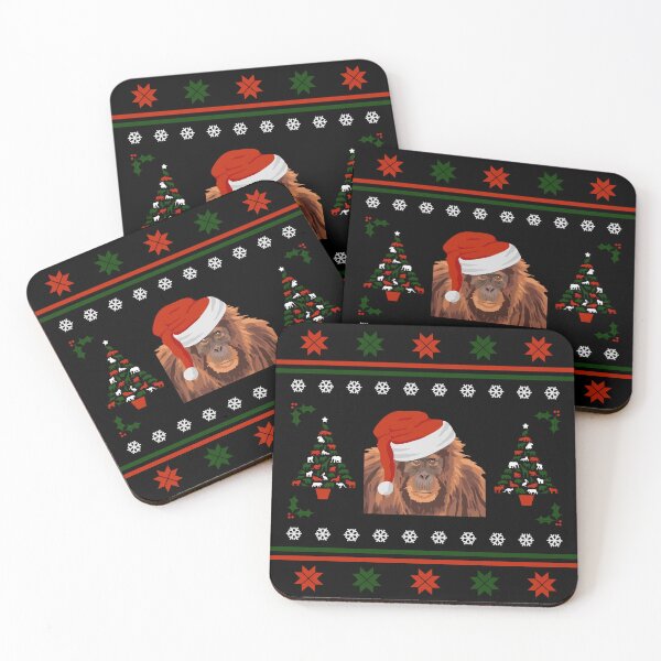 Item preview, Ugly Christmas Sweater - Orangutan designed and sold by GeoCreate.