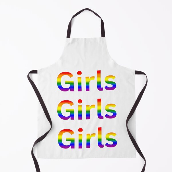 Item preview, Girls Girls Girls - Lesbian Typography, Rainbow Flag Colors designed and sold by Travelslightly.