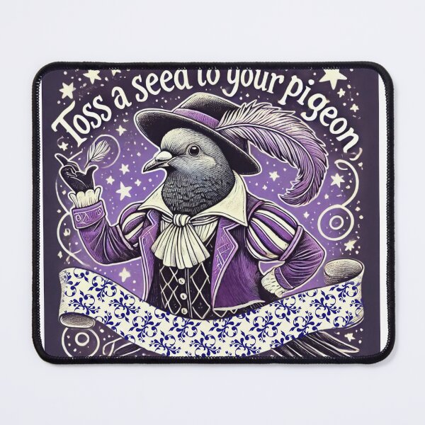 Item preview, Toss a Seed to Your Pigeon – Regal Pigeon in Renaissance Attire designed and sold by KukitoHandmade.