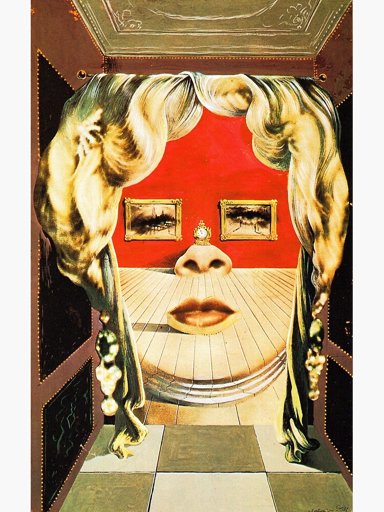 "Salvador Dali Mae West Surrealist Famous Paintings " Metal Print by