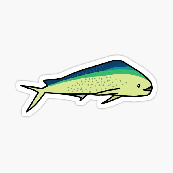 Vista previa del artículo con la obra «Mahi mahi», diseñado y vendido por Leapingdoe.