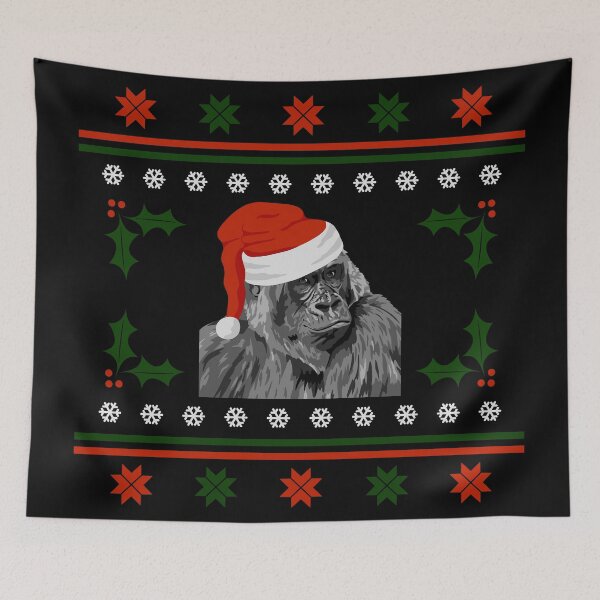 Item preview, Ugly Christmas Sweater - Gorilla designed and sold by GeoCreate.