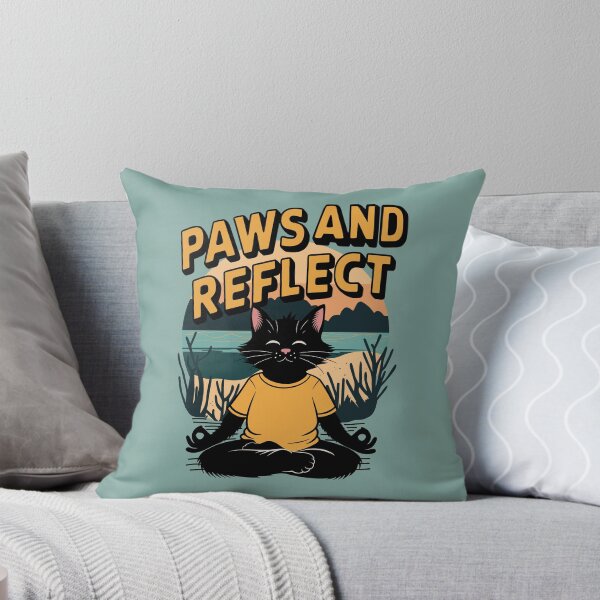 Item preview, Paws And Reflect Black Cat Yoga designed and sold by NosandEdgy.