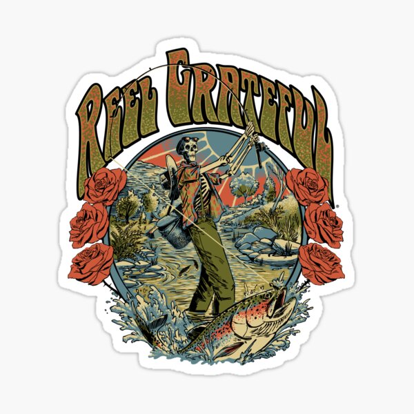 Item preview, Reel Grateful Trout Fisherman designed and sold by TulpaPrints.