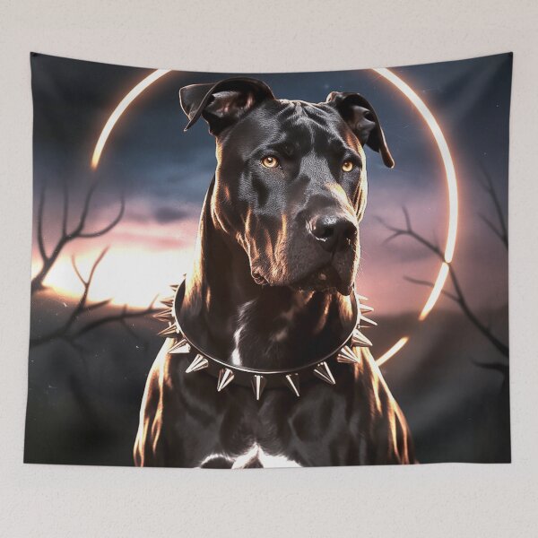 Item preview, Majestic Dog Under Lunar Glow designed and sold by Exodoi.