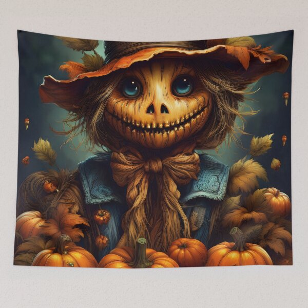 Item preview, The Pumpkin Patch Grin designed and sold by art-magic-ai.