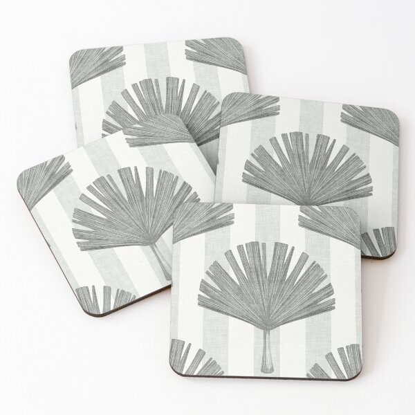 Item preview, Tropical Fan Palm - Black, Grey & White designed and sold by Sarah Thorpe Designs .