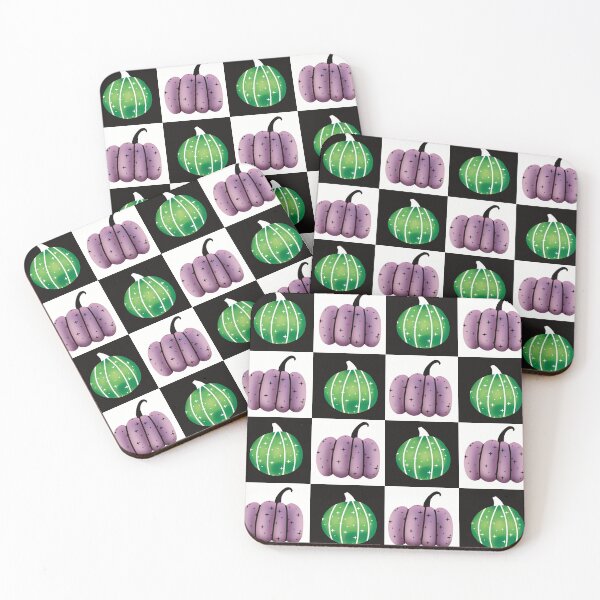 Item preview, Whimsical Pumpkins Checkerboard Pattern  designed and sold by suescircus.