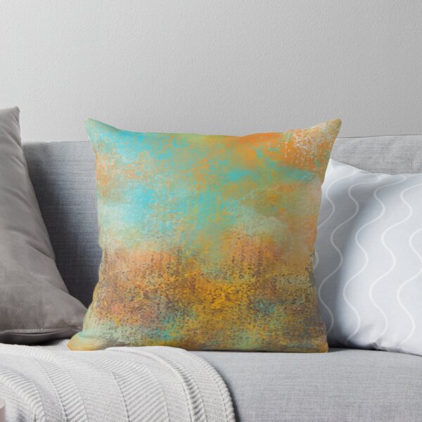 Artikel-Vorschau von Gold und Kupfer natürliche Texturen auf Aqua Abstract, designt und verkauft von Jessielee72.
