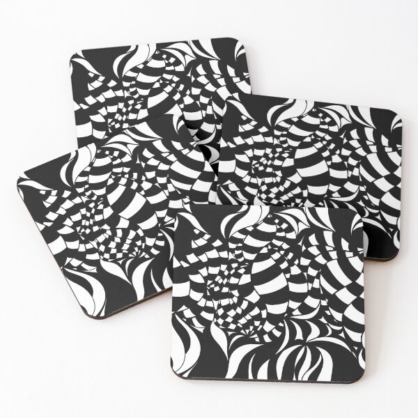 Item preview, Psychedelic Black and White pattern designed and sold by LAEC-Shop.
