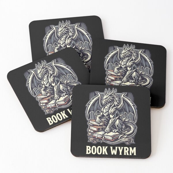 Item preview, I'm A Bookwyrm Not A Bookworm Fantasy Library Dragon designed and sold by Victor Shadehorn.