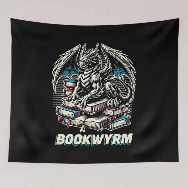 Item preview, I'm A Bookwyrm, Not A Bookworm Book Loving Hoarding Dragon designed and sold by Victor Shadehorn.