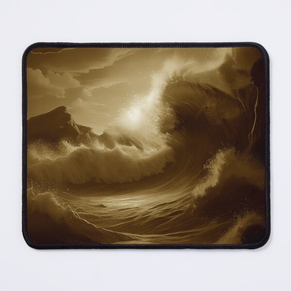 Item preview, View of dramatic waves crashing against cliffs at the sunset designed and sold by kbwicher.