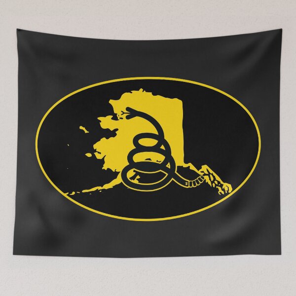 Item preview, ALASKA - Freedom Is The Superpower - Modern Gadsden Snake Flag - Dont Tread On Me design designed and sold by pelagio.