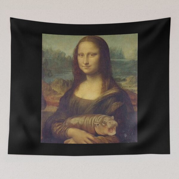 Item preview, The Mona Lisa Moo Deng, #moodeng designed and sold by rachimariposa.