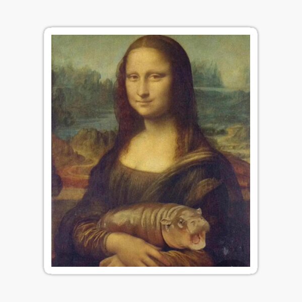 Artikel-Vorschau von Die Mona Lisa Moo Deng, #moodeng, designt und verkauft von rachimariposa.