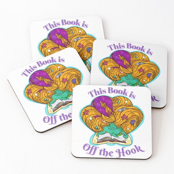 Item preview, Mermaid Books are Off the Hook designed and sold by Book Drop Art Studio.