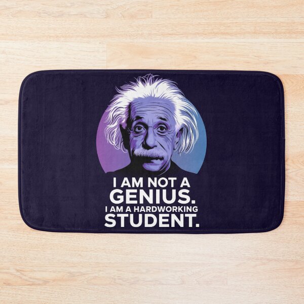 Item preview, albert einstein i not a genius i am a hardworking student designed and sold by martin max.