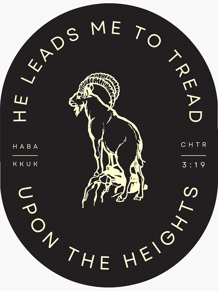Thumbnail 3 of 3, Sticker, Upon the Heights designed and sold by ABCS-Ministries.