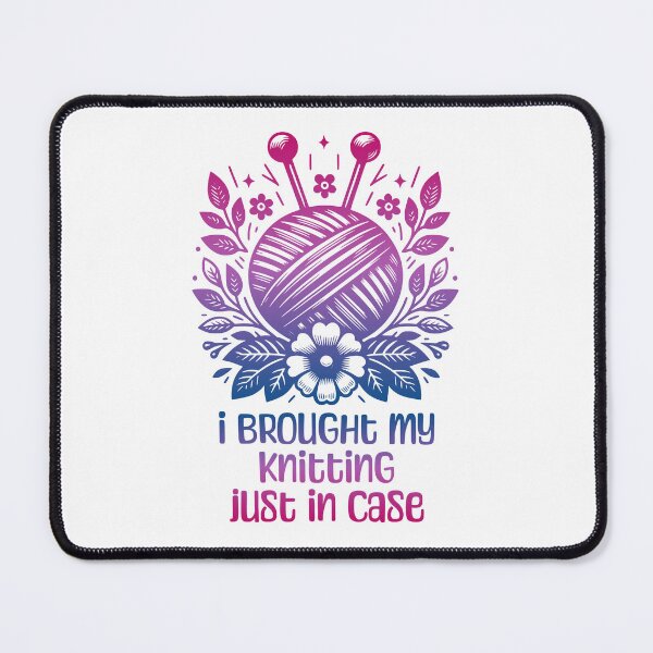Item preview, I brought my knitting just in case designed and sold by EvergreenWhimsy.