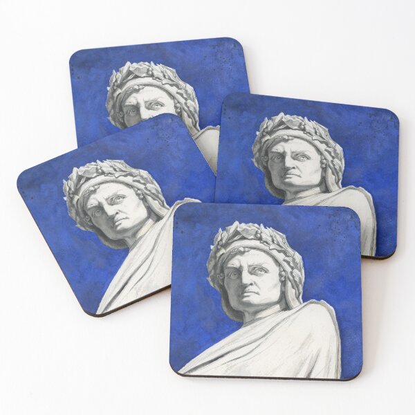 Item preview, Dante statue by Enrico Pazzi in watercolour designed and sold by Art by Jane and James.