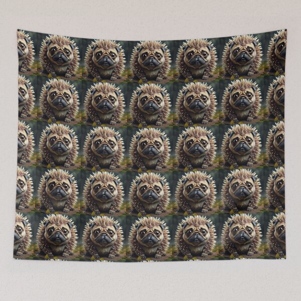 Item preview, Little puggy porcupine designed and sold by pug-maniac.