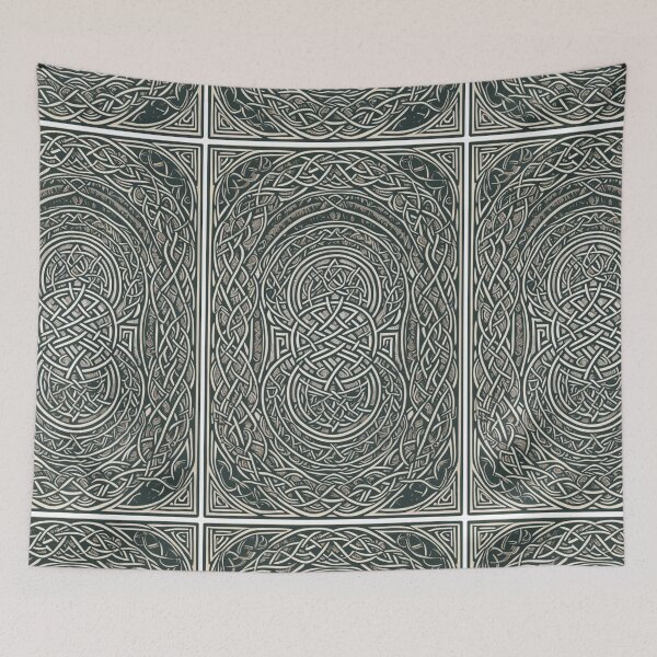 Item preview, Celtic Art Maze Pagan Tattoo rustic weathered historic design designed and sold by AuroraXGreen.