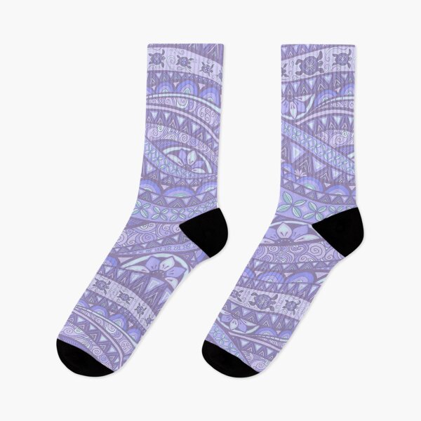 Item preview, Pacific waves w baby turtles & flowers - dreamy lilac designed and sold by AprilAppleArt.