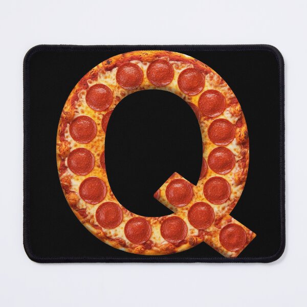 PIZZA LETTER Q Mouse Pad