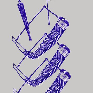 Artwork thumbnail, Georgian Drinking horns by DostoyevskyNSon