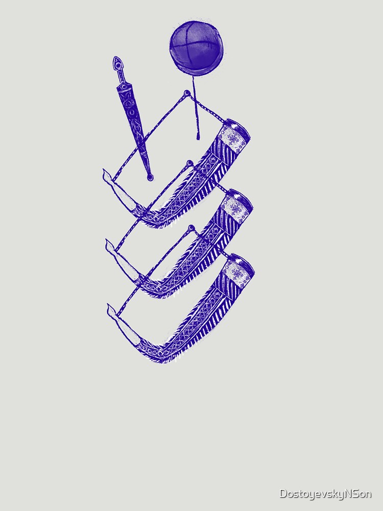 Thumbnail 7 of 7, Essential T-Shirt, Georgian Drinking horns designed and sold by DostoyevskyNSon.