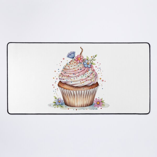 Artikelvorschau, Aquarell Cupcake entworfen und verkauft von StephanieBrock.